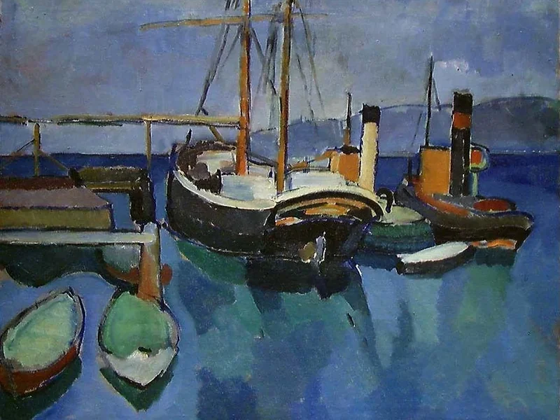 1886-Otto Emil Johansen - Il porto di Son - Museo nazionale di arte, architettura e design